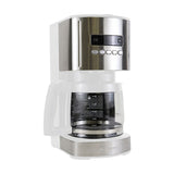 Kenmore drip Coffee Maker - 12 Cup programmable cafe machine with glass pot, regular & bold brew, auto shut off large water reservoir, reusable filter, kitchen appliances for cafeteria barista, White