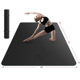 Extra Large Yoga Mat - 72"x48"x8mm (1/3 inch), Non-Slip, Durable, Eco-Friendly, Thick Wide Exercise Mat for Home Workouts, Yoga, Pilates, Stretching, Meditation (Barefoot Exercise)