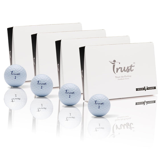 Trust Golf Ball, Bison V Power, 2024 K9 Model, Designed for Pros (White-48 Balls) Trust