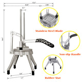 Commercial Vegetable Fruit Chopper, Professional Potato Slicer, Manual Veggie Chopper Cutter Machine, French Fry Cutter Griplus