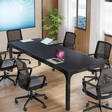 Tribesigns 13FT Conference Table,Large Rectangle Meeting Seminar Table for 10-14 Person