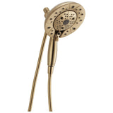 Delta Faucet 5-Spray In2ition Dual Shower Head with Handheld Spray, H2Okinetic Gold Shower Head with Hose, Showerheads, Handheld Shower Heads, Magnetic Docking, Champagne Bronze 58480-CZ-PK