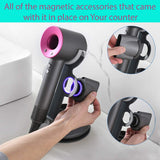 PUROSUR Hair Dryer Stand for Dyson Hair Dryer, Hair Dryer Stand hair dryer stand Organizer for Dyson Hair Dryer, Diffuser, Nozzle holder