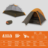 Kelty Grand Mesa 2P Backpacking Tent – 3 Season 2 Man Camping Thru Hiking Shelter, Aluminum Poles, Single Door + Vestibule Model (2P)