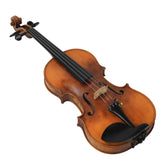 Professional Handcrafted European Violin – Solid Italian Spruce Top & European Maple Back | German Thomastik Strings | French Bridge | Carbon Fiber Tailpiece | Includes Bow & Case (Full Size 4/4)