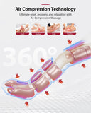 Leg Massager for Circulation and Pain Relief, Air Compression 3 in 1 Leg Massager for Foot Calf & Thigh CINCOM