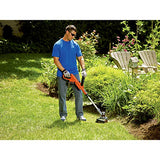 BLACK+DECKER 20V MAX Cordless String Trimmer, 2 in 1 Trimmer and Edger, 12 Inch, Battery Included (LST300)