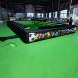 Giant Inflatable Snooker Football,Full Set Human Football Pool Table with 16 Balls,Black Inflatable Billard for Soccer Event Interactive Game (Table+16pcs Balls, 4.8x3.9m 16x13ft)