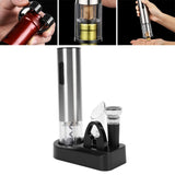 Electric Wine Opener Set with Foil Cutter, Aerator, Vacuum Stopper, Rechargeable Stainless Steel - Automatic Cork Removal, Easy Pouring, Ideal for Home Bar and Parties