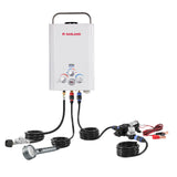 GASLAND 6L 1.58GPM Portable Propane Tankless Water Heater with Pump and 1/2" Twist-On Pipe Strainer