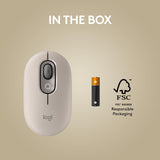 Logitech POP Mouse, Wireless Mouse with Customizable Emojis, SilentTouch Technology, Precision/Speed Scroll