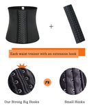 GainKee Latex Men Waist Trainer Corsets With Steel Bone Sweat Sauna Suit For Fitness (Small)