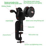 KingKatch Fishing Line Winder Spooler, Portable Reel Spooling Station with Unwinding Function, No Line Twist, Heavy-Duty Reinforced Nylon, Fits Spinning Baitcasting Spincast Reels, Black
