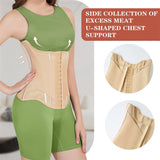 MISTHIN Waist Cincher Corset Sport Girdle Trimmer Corset Double Belt Wrap Waist Trainer Shaperwear Tummy Control Shaper for Women (Nude, XX-Large)