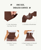 FeelinGirl Waist Trainer Workout Waist Cincher Trimmer Belt Long Torso Wrap