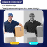 Wireless Doorbell Camera with Monitor, Video Doorbell with Display, Two-Way Audio,Night Vision,IP65 Waterproof for Outdoor, No APP, No WiFi, Comes with an 8GB Memory Card (M10)