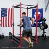 Titan Fitness T-3 Series Y-Dip Bar, Rack Mounted Dip Attachment, 500 LB Capacity, Fits 2 x 3 Tubular Steel Titan Fitness