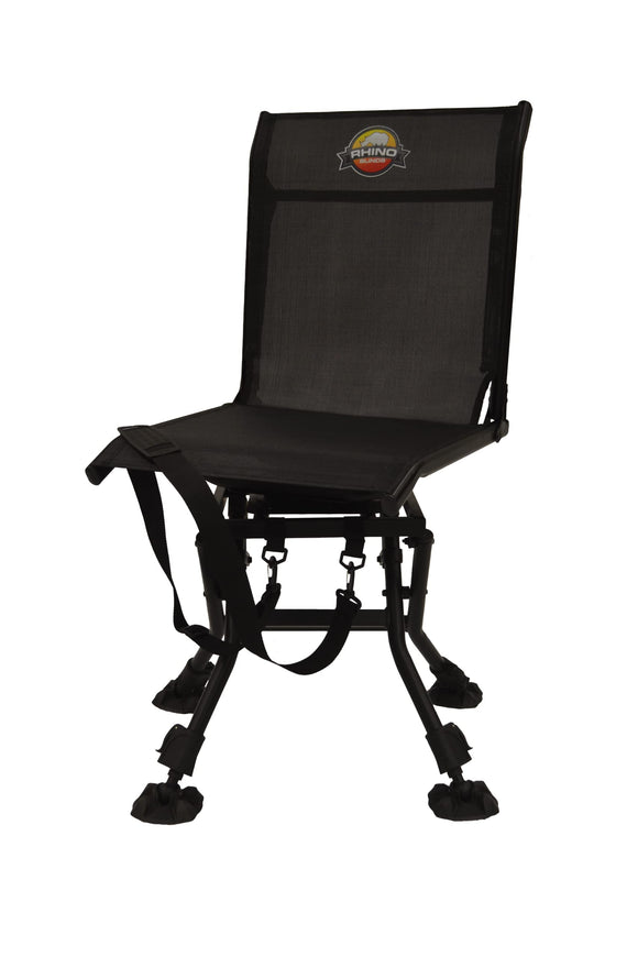 Rhino Outdoors RC-009 Deluxe Adjustable Hunting Chair with 360° Swivel Seat, Black Rhino Outdoors
