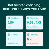 Quip Smart Sonic Toothbrush for Adults - Timed Electric Toothbrush with Bluetooth & Rewards App - Replaceable Brush Head, Soft Bristles, Metal Handle, 3 Month Battery Life - Travel Brush - All-Pink