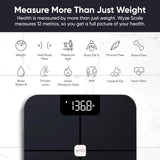 Wyze Smart Scale for Body Weight, Digital Bathroom Smart Scale for Body Fat, BMI, and Heart Rate, 13 Body Composition Analyzer with App, Bluetooth, 400 lb, Dark Blue