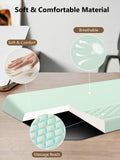 2-in-1 Ergonomic Keyboard Stand with Wrist Rest, Light Green