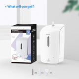 SVAVO Foaming Soap Dispenser Wall Mount 33.8oz/1000ml, Automatic Touchless Wall Mounted, Auto Sensor Foam Soap Pump for Household Commercial Places, Bathroom, Kitchen Dish, Home