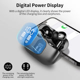 Wireless Earbuds, Bluetooth 5.3 Headphones Bass Stereo, Ear Buds with Noise Cancelling Mic LED Display Btootos