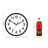 AKCISOT 14 Inch Wall Clock Silent Non-Ticking Modern Wall Clocks Battery Operated - Analog Classic Clock for Office, Home, Bathroom, Kitchen, Bedroom, School, Living Room(Black)