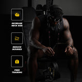 Iron Neck Trainer Alpha Plus, Advanced Neck Harness for Strengthening, Portable Head Weight Lifting Harness with Vertical Adjustment Strap for Improved Fitting, for Home and Gym Use Iron Neck