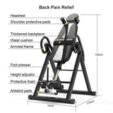 Dripex Heavy Duty Gravity Inversion Table 300 lbs Capacity with Adjustable Protective Belt Inversion Table for Back Pain Relief Updated (White) Dripex