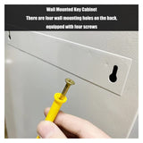 Premium inless Steel Wall-Mounted Key Holder with Lockable Box for Schools