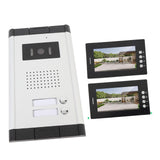 Wireless Video Intercom Entry System, 7 Inch HD CMOS Doorbell Kit with 2 Indoor Extensions, 120° Wide Angle Door Camera, No Separate Power Supply Needed