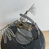 MechPuConToy 3D Metal Flying Bird Mechanical Model, Surrealistic Creative Collectible Kits Gifts for Teens and Adults (Dynamic Version)
