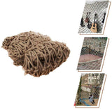 Sturdy Decorative Fishing Net - Kid's Protective Hemp Rope Net for Outdoor Use - 2x9m (6.6x29.5ft) - Ideal for Stairs, Home Decor, and Parties