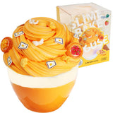 WATERELF Butter Easter Eggs Scented Slime for Girls 10-12, Easter Basket Stuffers Big Slime for Kids Boys Party Favor Stress Relief, Special Toys for Birthday Present - 5.29 Oz - BS003-Egg Tart