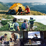 QEZER Ultralight Down Sleeping Bag for Adults 45-68 Degree F with 600 Fill Power, Compact Summer Sleeping Bag for Backpacking, Hiking and Camping
