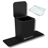 Car Trash Can with Stability Wings – Leakproof Portable Garbage Bin for Fabric & Rubber Mats