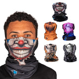 S A Company 5-Pack UV Face Shield | UV Protection, UPF 30+ Multipurpose Neck Gaiter Balaclava for Adults | Skull Mask