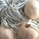FREGITO Runing Water Trail Net, 6cm Mesh Fishing Gill Net, Weighted Monofilament Seine Nets, 2 M - 6 M High, 20 M -100m Length