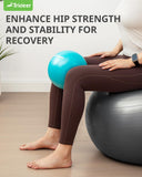 Trideer Pilates Ball 9 Inch with Pump, Exercise Balls Physical Therapy, Physical Therapy Equipment, Small Exercise Ball Between Knees, Small Pilates Ball for Yoga, Core, Office&Home Gym Trideer
