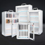 Transparent Phone Storage Cabinet with Lock - Numbered Lockers for Schools, Factories & Exams - Secure Safe Deposit Box for Reliable Storage Solutions