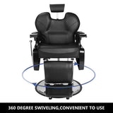 OmySalon All Purpose Hydraulic Barber Chair Recline 360 Degree Swivel Height Adjustable Heavy Duty Hairdresser Chair Beauty Salon Spa Tattoo Styling Equipment