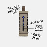 Turtlebox Ranger: Loud! Outdoor Portable Bluetooth 5.4 Speaker | Rugged, Waterproof, Ultra-Portable | Plays to 105db, Deep Bass, Shockproof, Unlimited Pairing for Full Stereo Experience, Tan