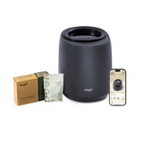 Vego Kitchen Composter, 4L Electric Composter Countertop 5 Modes Weight-Based Smart Compost Bin with App Odorless Auto-Cleaning Food Waste Compost Machine Indoor, Black
