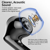 Wireless Earbuds, Bluetooth 5.3 Headphones Bass Stereo, Ear Buds with Noise Cancelling Mic LED Display Btootos