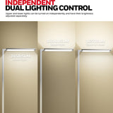 Honeywell 16500LM LED Floor Lamp - 06E Ultra Sunturalux Eye Caring 4000K Natural Daylight Modern Tall Reading Lamp, 160W Dual Light Source Dimmable