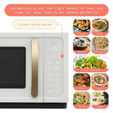 Wonderful Countertop Microwave 1.1 Cu Ft 1000 Watt Sensor Cook, 15 Presets, Touch Control, Metal Housing,12.4" Turntable,Auto Sensor Reheat