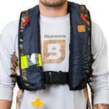 BLUESTORM Stratus 35 Inflatable Life Jacket PFD for Adults (Max5 Camo) | US Coast Guard (USCG) Approved Automatic Self Inflating Life Vest Preserver with Manual Ripcord