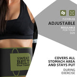 ZPP Waist Trainer for Women and Men, Neoprene Sweat Band Waist Trimmer Belt Stomach Wrap for Workout Amy Green