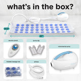 SereneLife Portable Spa Bubble Bath Massager - Relaxing Spa Non-Slip Mat with Suction Cup Bottom, Motorized Air Pump, Adjustable Bubble Settings and Remote Control, 47” x 14.2”